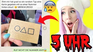 echte SQUID GAME EINLADUNG KARTE habe ICH bekommen **öffne niemals whatsapp CHATS um 3 Uhr nachts**