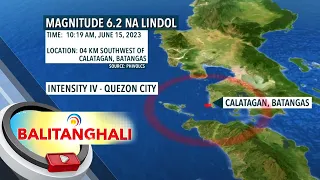 Magnitude 6.2 na lindol, yumanig sa Calatagan, Batangas; Intensity IV, naramdaman... | BT