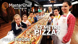 What's in This 8m Pizza in Junior MasterChef Australia? | S01 E08 | Full Episode | MasterChef World