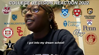 i got into my dream school || college decision reaction 2022 (Ivy League)