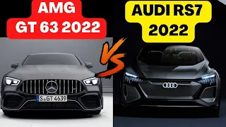 Comparison Mercedes AMG GT 63 2022 vs Audi RS7 2022 / Which car goes faster?