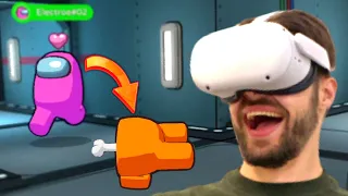 AMONG US VR c'est DRÔLE 😂