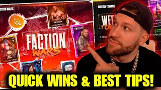 *QUICK FACTION WAR WINS* & FACTION WAR TIPS | WWE2K24 MyFACTION Tips