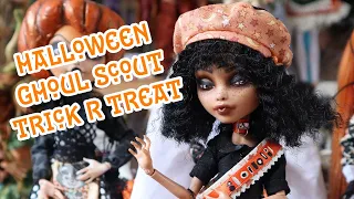 Trick R Treat | Vintage Goth Halloween Girl Scout | Part Three Monster High OOAK Custom Doll