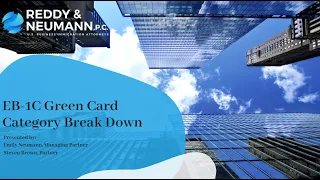 EB-1C Green Card Category Break Down