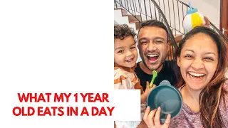 What My One Year Old Eats In a Day | Asherah Gomez