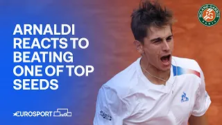 Arnaldi is emotional after HUGE win 👏 | French Open 2024 Highlights 🇫🇷