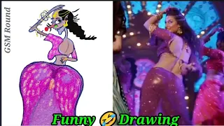 Laila Main Laila song| Movie vs Reality|Memes drawing| SunnyLeone | Raees | Shah Rukh Khan Funny Art