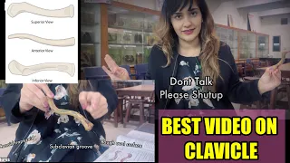 Clavicle Made EASY MNEMONICS | Best clavicle anatomy | with dr hasna | Bone Attachments