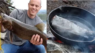 Biggest Trout of My Life! + Rainbow Trout Catch N' Cook