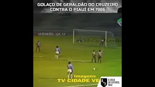 Gol de falta Geraldão Cruzeiro x Piaui