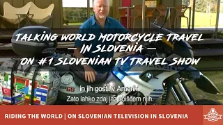 Allan Karl Featured On Slovenian TV | Riding The World | Media Appearance