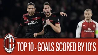 Top 10 Goals Scored by Number 10's