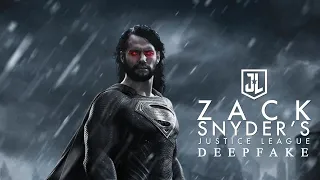 Superman with Mustache in The Zack Snyder Cut's Justice League