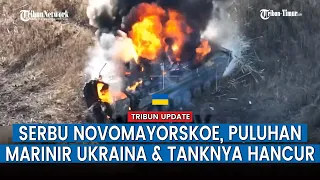 FULL! Marinir Ukraina Kalah saat Berupaya Rebut Novomayorskoe, Ranpur & Pasukannya Dirudal Rusia!