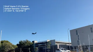 RAAF Alenia C-27J Spartan low height fly by| Gallipoli Barracks / Enoggera