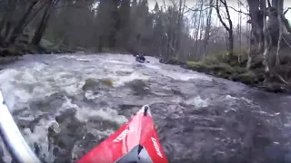 Река Сережа Тверская, сплав 3 мая 2015. Щивера перед Головково. Приключения)