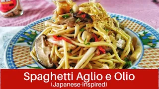 Spaghetti aglio e olio - easy Japanese-inspired fusion recipe