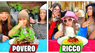 RICCHI VS POVERI AL RISTORANTE 🍕 CON ILARY ZIA ROMA E ZIA NICOLE!