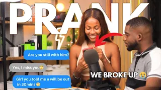 We broke up...🥺| Hiding my phone from my boyfriend prank