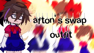 afton's swap outfit || Ft. Afton's || Gacha Club|| FNaF