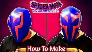 How To Make Spiderman 2099 Mask With Cardboard | DIY Spiderman mask