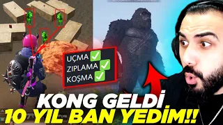 AÇTIĞIM HİLEDEN SONRA 10 YIL BAN YEDİM!! KONG GELDİ! | PUBG MOBILE