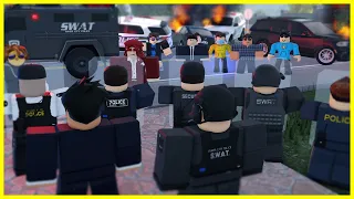 RIOT Breaks out... SWAT RESCUE the VIP! | Liberty County Roleplay (Roblox)