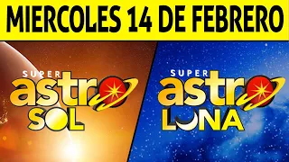 Resultado ASTRO SOL y ASTRO LUNA del Miércoles 14 de Febrero de 2024  SUPER ASTRO 😱💰🚨