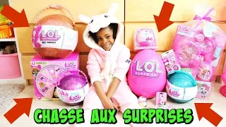 JOUET: ENORME CHASSE SURPRISES  LOL ,poupées et Oeufs de PÂQUES !