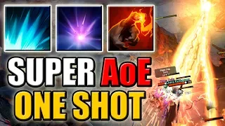 Imba One Shot AoE Finger Build [Double Aghs Upgrade] Vacuum Combo | Dota 2 Ability Draft