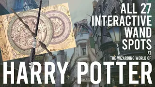 EVERY Interactive Wand Location + SECRET SPELLS! | The Wizarding World of Harry Potter, Orlando Fl