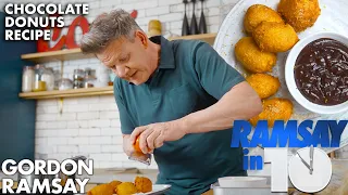 Gordon Ramsay makes Donuts with a Spicy Chocolate Dipping Sauce | Ramsay in 10