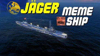 JÄGER Is Going On The HUNT! New Meme Ship? - Wows Blitz Ship First Impressions