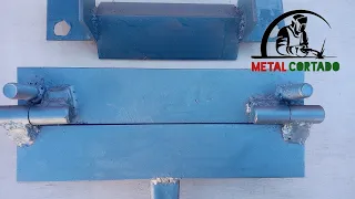 Dobladora de lámina//DIY sheet metal bender//Plegadora de chapa//metal cortado