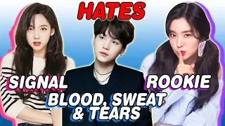 K-POP IDOLS WHO HATE THEIR SONGS (BTS, TWICE, RED VELVET, B.A.P & MORE)