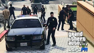 GTA 5 - Police Responding to Mall Robbery! Night Patrol! LSPDFR REAL COPS Mod Ep. #223