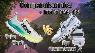 Je TEST et COMPARE les ON CloudMonster 2 contre les Hoka Match 5 !