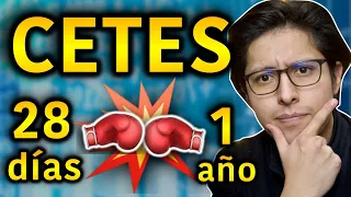 💵 CETES a 28 días VS CETES a 1 año 🤔 ¿Qué conviene más en CETES DIRECTO? | minicurso CETES parte 8