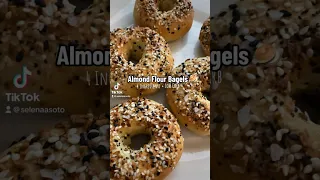 4 ingredient + Low carb Almond Flour Bagels