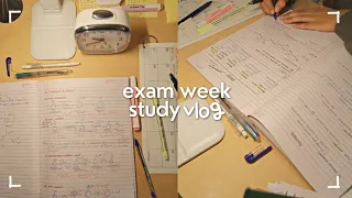 Exam week study vlog | endless note-taking & productive days
