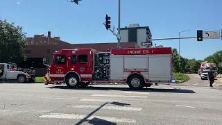 Accident Response by Lincoln Fire & Rescue and Police at 13th and K in Lincoln #police #accident