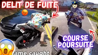 😱UN FOU PERCUTE UN MOTARD! + DELIT DE FUITE, Road Rage, Police et Course Poursuite |Compilation 2022