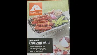 Disposable Charcoal Portable Grill - Now Available in the USA #grill #grilling