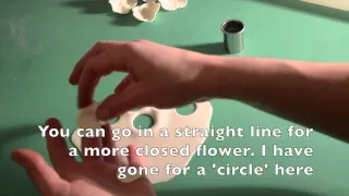 Frangipani flower tutorial