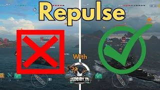 How to play REPULSE the RIGHT way (with Legendary_V19) World of Warships Legends