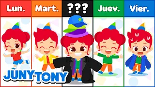 ¿Qué Llevas Puesto Hoy? | Aprende a Vestirse con Juny y Tony | JunyTony en Español