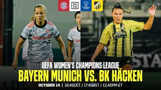 Bayern Munich vs. BK Häcken | UEFA Women’s Champions League Matchday 2 Full Match