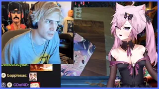 xQc reacts to VTuber Face Reveal