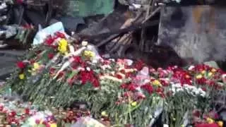 People Mourn For Murdered Euromaidan Activists, Feb 24 2014